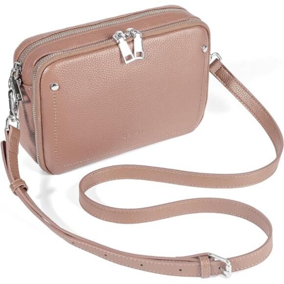 Genuine Leather Crossbody Purses for Women, Woman Camera Shoulder Bags - Picture 1 of 6